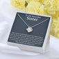 To My Beautiful Sister Necklace, Birthday Gift for Sister, Mothers Day Gift