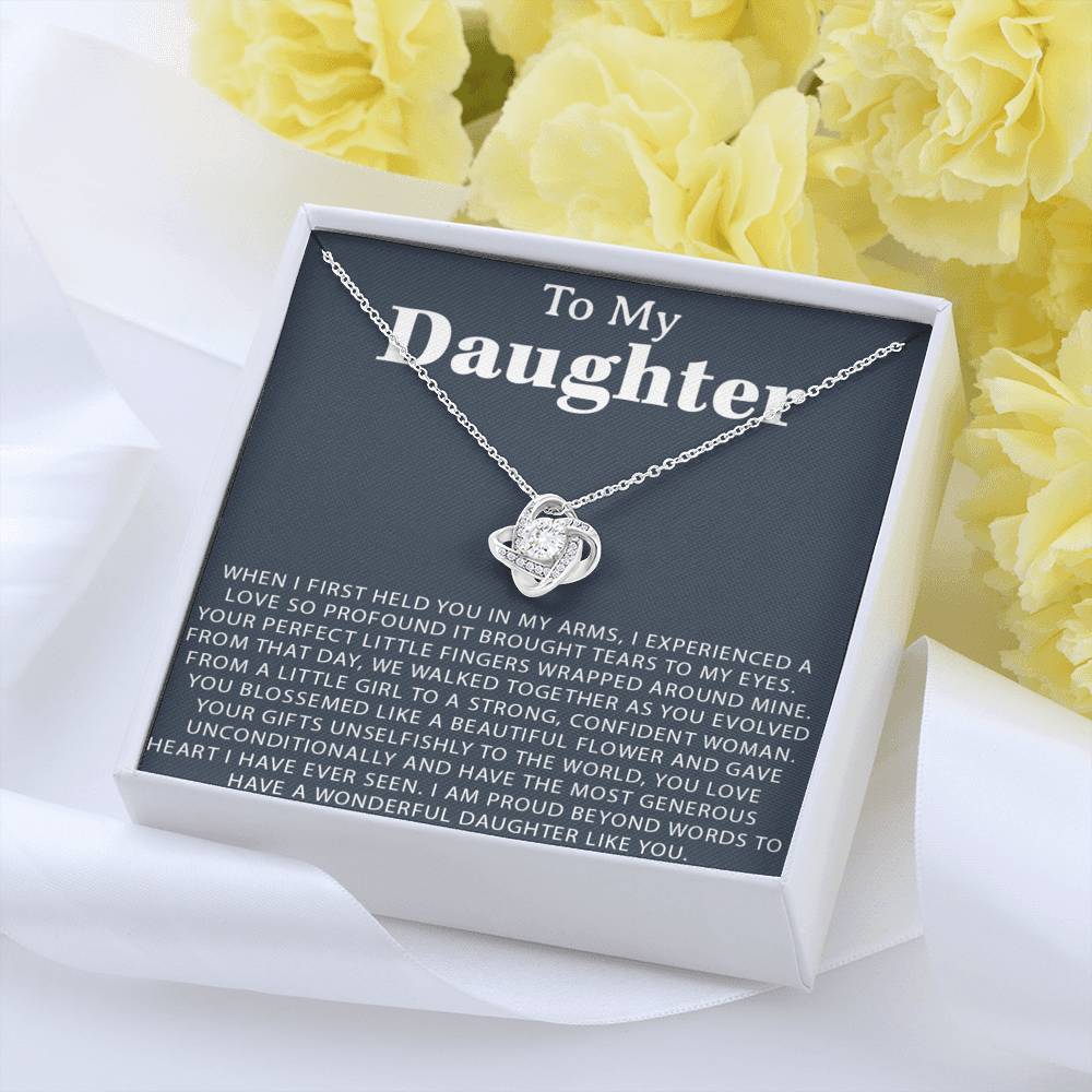 To My Daughter Necklace,Daughter Gift From Mom, Daughter Necklace,Birthday Gift
