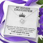 My Badass Daughter Necklace From Mom, Badass Daughter Necklace Birthday Gift