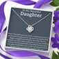 To My Beautiful Daughter Necklace, Gift for Daughter, Birthday Gift for Daughter, Mothers Day Gift for Daughter