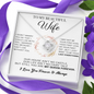 To My Beautiful Wife Necklace, Wife Necklace Gift from Husband, Birthday Gift