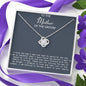 Mother-In-Law Necklace, Mother of the Groom Gift from Bride, Mother-In-Law Necklace, Mother of the Groom Gift