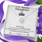 To My Badass Daughter Necklace From Mom, Badass Daughter Necklace Birthday Gift