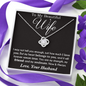 To My Beautiful Wife Necklace - Anniversary Gift for Wife,Birthday Gift for Wife