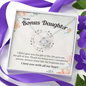 To my Bonus Daughter Necklace, Bonus Daughter, Step Daughter Gift