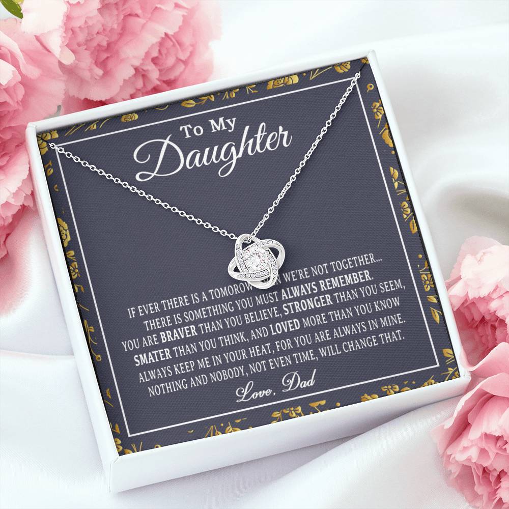 To My Daughter Necklace, Daughter Father Necklace, Daughter Gift from Dad