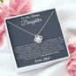 To My Badass Daughter Necklace From Dad, Badass Daughter Necklace Birthday Gift