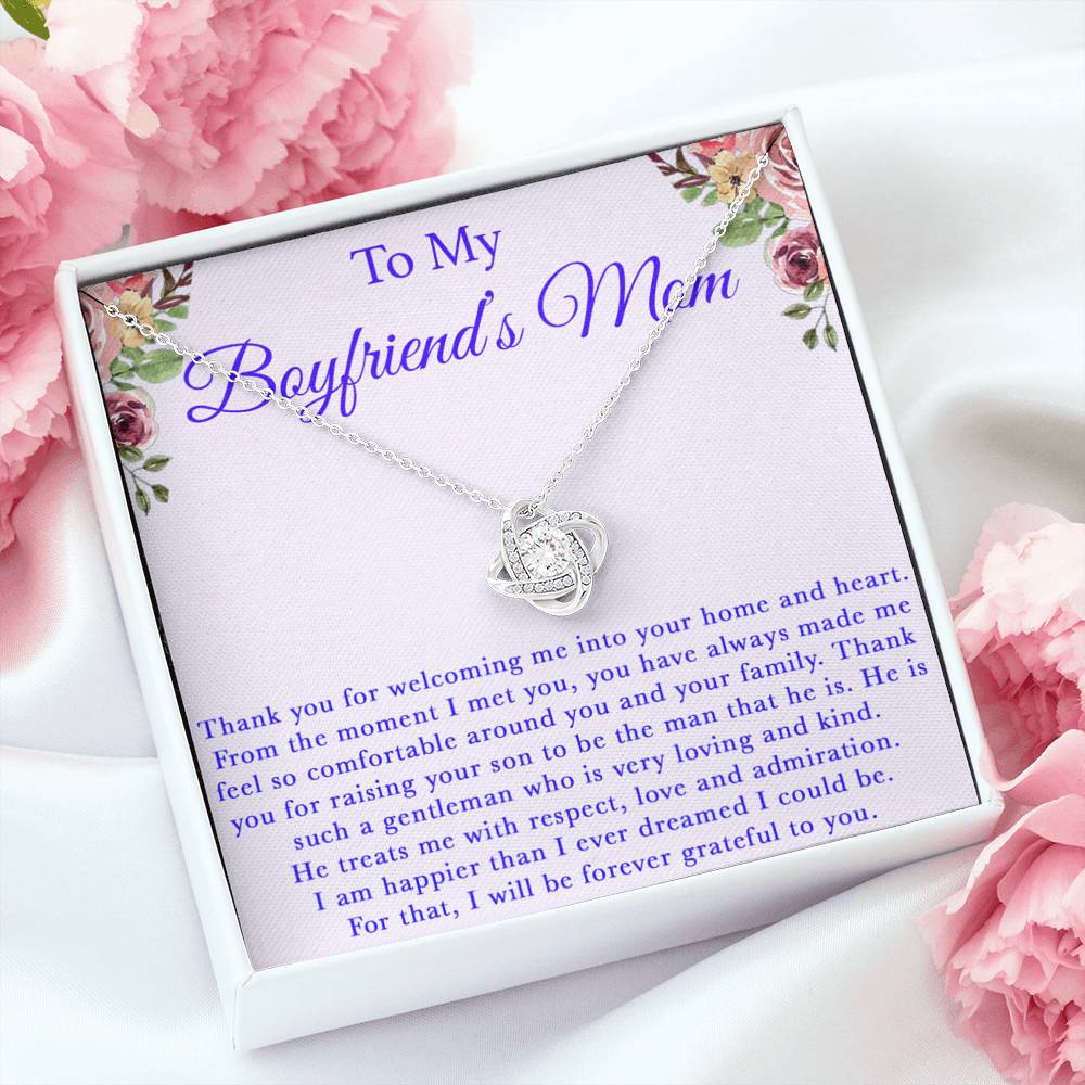 To My Boyfriend's Mom Necklace, For My Boyfriend's Mom, Birthday Gift