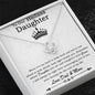 To Our Badass Daughter Necklace From Mom, Badass Daughter Necklace Birthday Gift