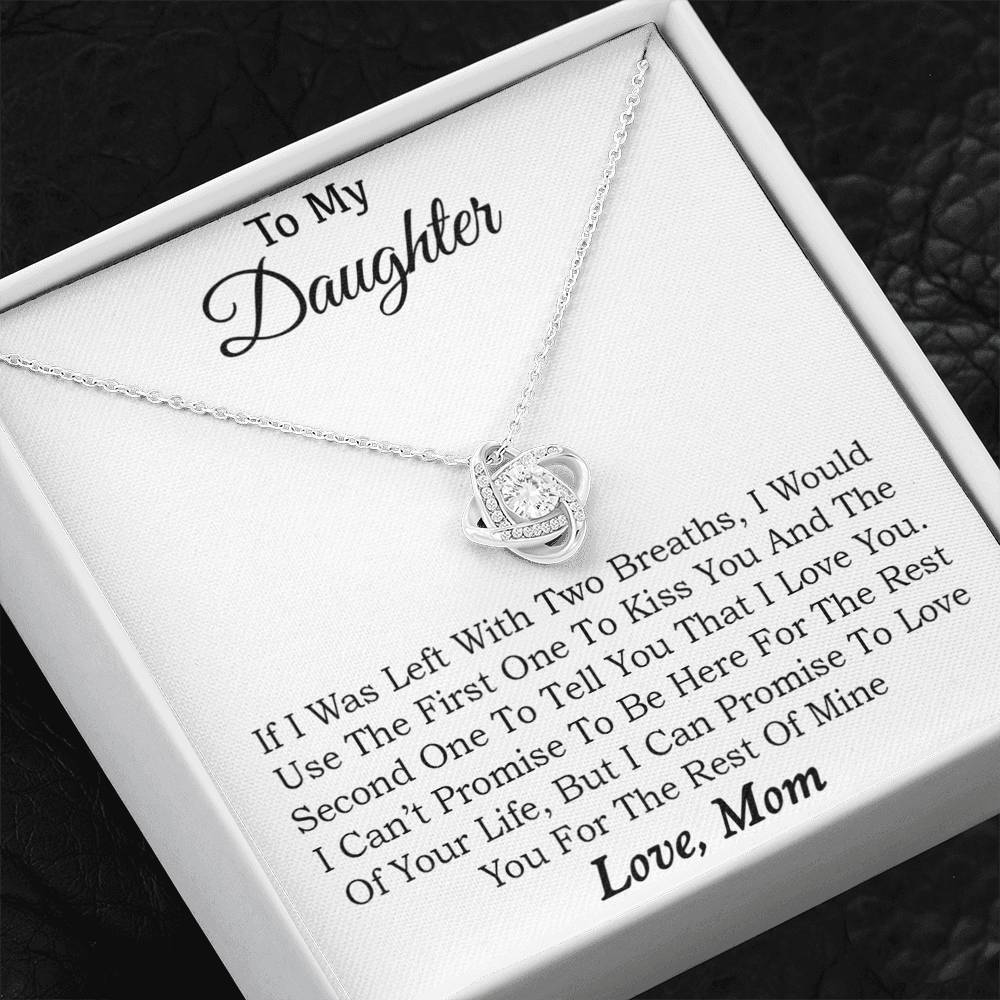 To My Daughter Necklace, Daughter Father Necklace, Daughter Gift from Mom