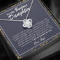 To My Badass Daughter Necklace From Dad, Badass Daughter Necklace Birthday Gift