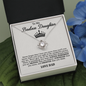 To My Badass Daughter Necklace From Dad, Badass Daughter Necklace Birthday