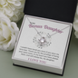 To My Bonus Daughter Necklace, Step Daughter Gift From Stepdad, Stepmom