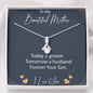 Groom to Mother Gift Necklace, Son to Mother on Wedding Day, Mother Gift From Son
