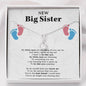 New Big Sister Gift Necklace, Gifts from Baby to Big Sister, Future Big Sister Gift