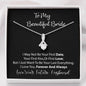 Groom to Bride Necklace Gift Wedding Day Gift for Bride from Groom to Bride Card