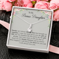 To My Bonus Daughter Necklace, Stepdaughter Gift, Bonus Daughter Birthday Gift