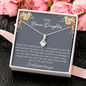 To my Bonus Daughter Necklace, Bonus Daughter, Step Daughter Gift