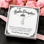 To My Badass Daughter Necklace From Mom, Badass Daughter Necklace Birthday Gift