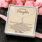 To My Badass Daughter Necklace From Mom, Badass Daughter Necklace Birthday Gift