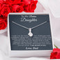 To My Badass Daughter Necklace From Dad, Badass Daughter Necklace Birthday Gift
