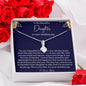 Daughter Gift on Wedding Day, Bride Gift from Mom, Daughter Wedding Day Necklace, Wedding Gift for Daughter