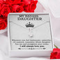 My Badass Daughter Necklace From Mom, Badass Daughter Necklace Birthday Gift