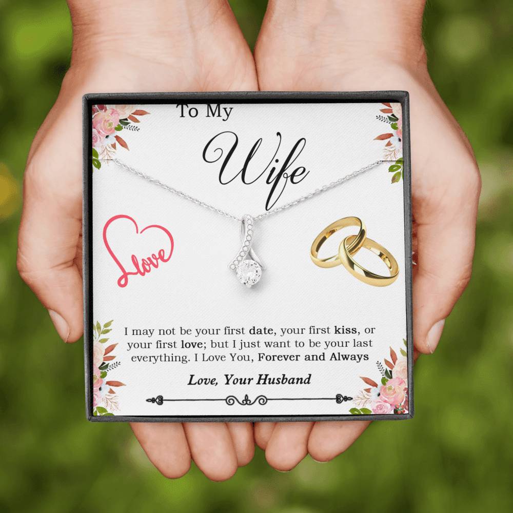 To My Wife Necklace, Engagement Gift for Future Wife, Birthday Gift