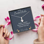 Groom to Mother Gift Necklace, Son to Mother on Wedding Day, Mother Gift From Son
