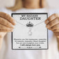 My Badass Daughter Necklace From Mom, Badass Daughter Necklace Birthday Gift