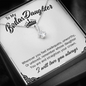 To My Badass Daughter Necklace From Mom, Badass Daughter Necklace Birthday Gift