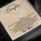 To My Badass Daughter Necklace From Mom, Badass Daughter Necklace Birthday Gift