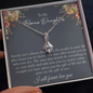 To my Bonus Daughter Necklace, Bonus Daughter, Step Daughter Gift