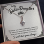To My Badass Daughter Necklace From Mom, Badass Daughter Necklace Birthday Gift