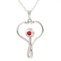 Stethoscope Heart Necklace Nurse Necklace With Message Card Nurse Gift