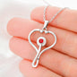 Stethoscope Heart Necklace Nurse Necklace With Message Card Nurse Gift