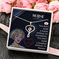 Stethoscope Heart Necklace Nurse Necklace With Message Card Nurse Gift