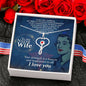 Stethoscope Heart Necklace Nurse Necklace With Message Card Nurse Gift