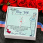 Stethoscope Heart Necklace Nurse Necklace With Message Card Nurse Gift