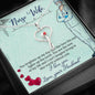 Stethoscope Heart Necklace Nurse Necklace With Message Card Nurse Gift