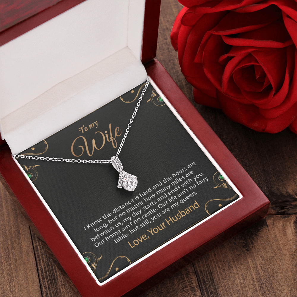 To My Wife Necklace, Wife Necklace Gift, Anniversary Gift For Wife,Gift for Wife