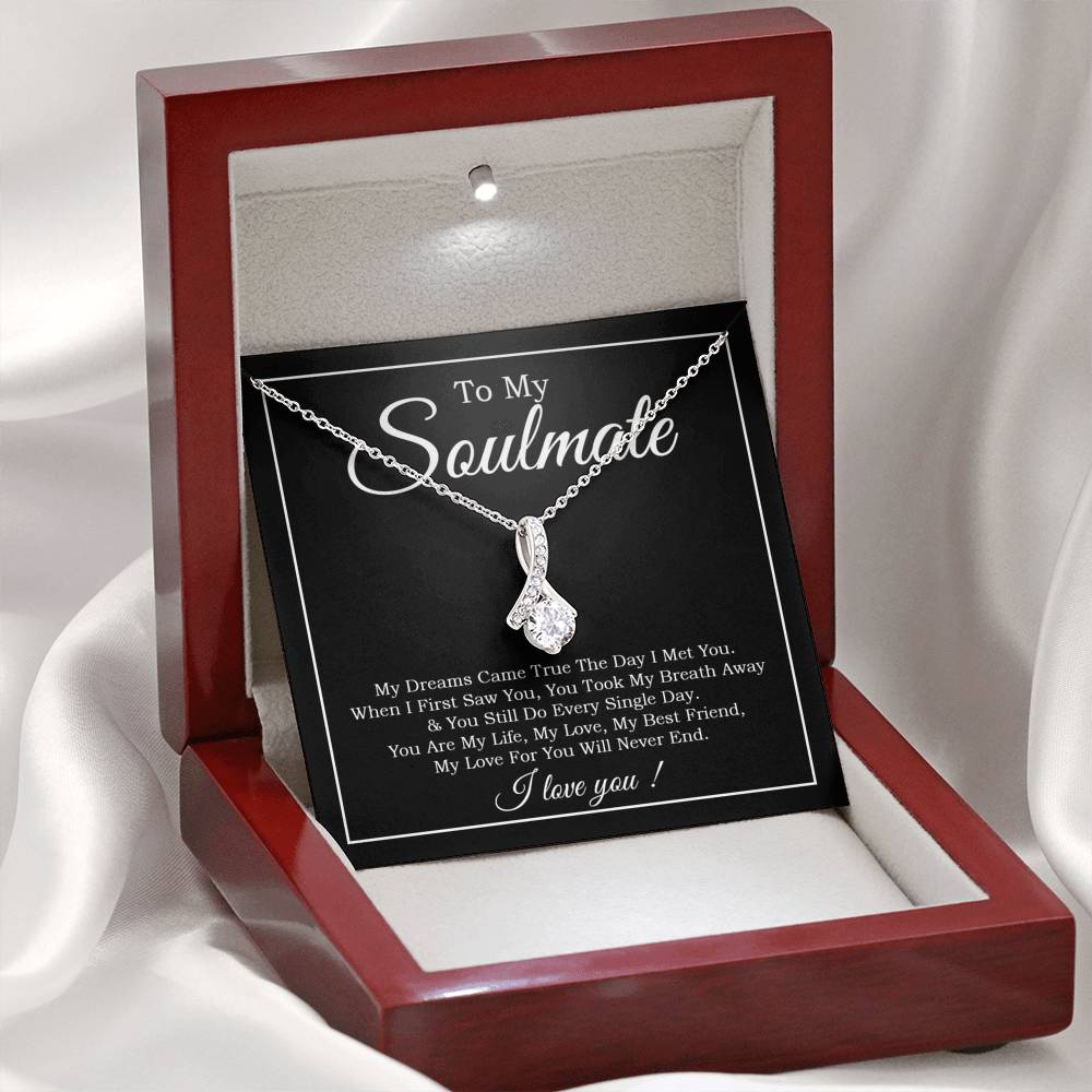 To My Soulmate Necklace, Soulmate Necklace Gift For Her, Birthday Gift