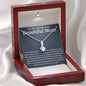 Boyfriend's Mom Gift, To My Boyfriends Mom Necklace