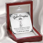 To My Badass Daughter Necklace From Mom, Badass Daughter Necklace Birthday Gift