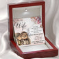 Premium Heart Necklace Anniversary Love Gift For Wife You're my Queen Forever