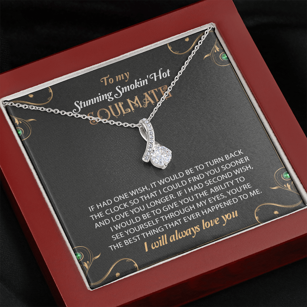 To My Stunning Smoking Hot Soulmate Necklace, Gift For Wife, Birthday Gift