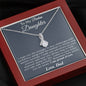 To My Badass Daughter Necklace From Dad, Badass Daughter Necklace Birthday Gift