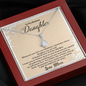 To My Badass Daughter Necklace From Mom, Badass Daughter Necklace Birthday Gift