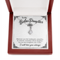 To My Badass Daughter Necklace From Mom, Badass Daughter Necklace Birthday Gift