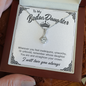 To My Badass Daughter Necklace From Mom, Badass Daughter Necklace Birthday Gift